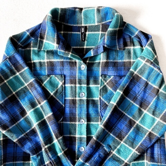 ZARA Plaid Overshirt - Picture 10 of 10